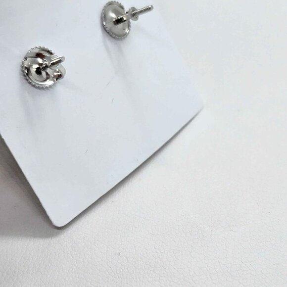 Brand New   Sterling Silver 925 Square  Design Earrings - Picture 4 of 4